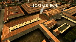 Animation of ancient Roman Fort in Caerleon Wales [upl. by Furtek]