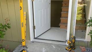 Jeld Wen Front Door Installation  Really crappy products and craftsmanship PART 1 [upl. by Nadeen]