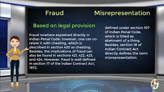 What is Difference Between Fraud amp Misrepresentation [upl. by Nilyad]