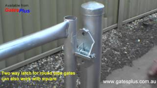 Gate Latch 2 way for round pipe and square [upl. by Ahsied103]