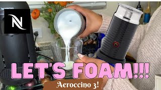 How To Foam Milk With Aeroccino 3 Make Coffee With Foam Tips amp Tricks  Easy Foamed Latte Recipe [upl. by Christi]