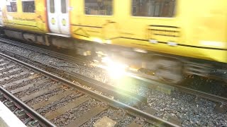 Merseyrail 507 009 making arcs at Birkdale station [upl. by Nylesoy250]