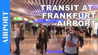 TRANSIT WALK AT FRANKFURT Airport FRA Terminal 1  Connection Flight Transfer Arriving amp Departing [upl. by Nnyltak689]