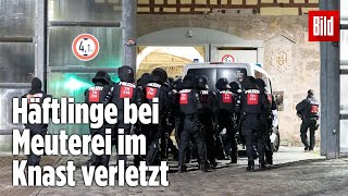 Gefängnismeuterei Polizei stürmt Knast in Thüringen  JVA Untermaßfeld [upl. by Lorne633]